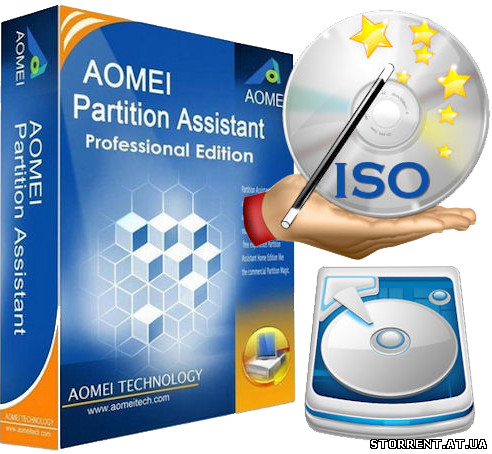 AOMEI Partition Assistant Professional Edition 5.6 WinPE (загрузочный диск) 2014