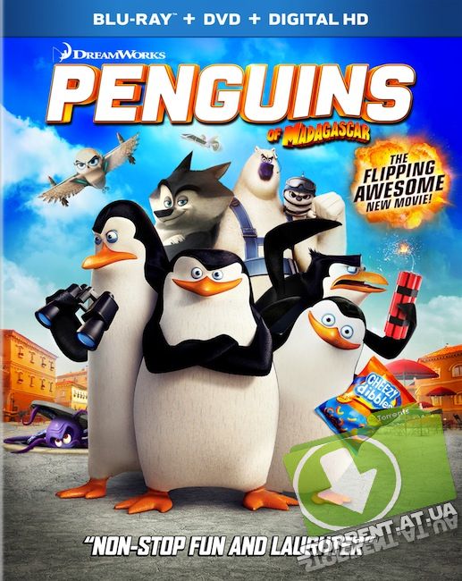 Пингвины Мадагаскара / Penguins of Madagascar (2014) BDRip 720p от Leonardo and Scarabey
